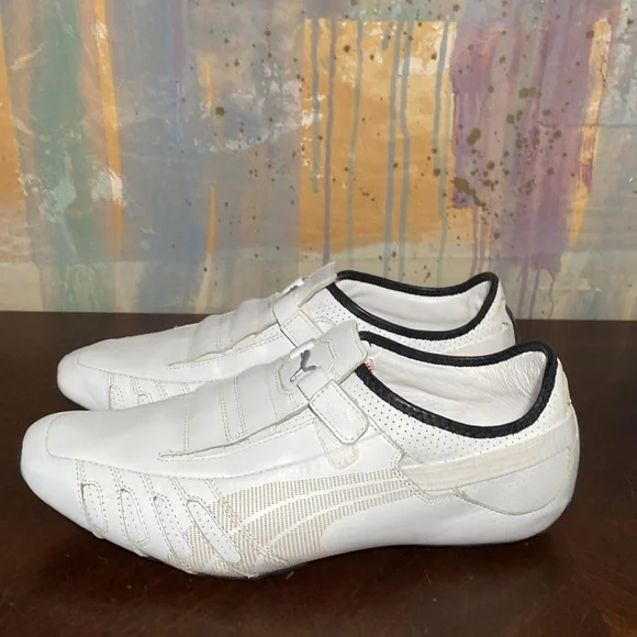 Puma Vedano Perf Leather Running Driver Shoes Mens 11